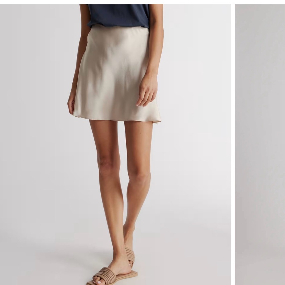 Quince 100% Silk Mini Skirt - Small